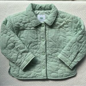 Dip Light Green Quilted Jacket